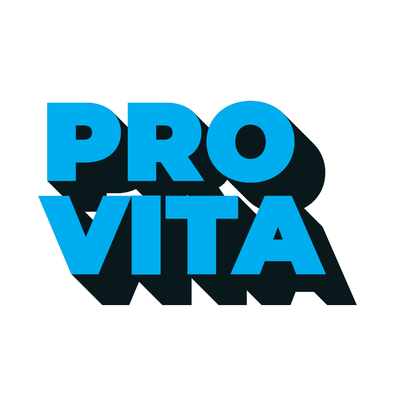 Adesivo "Pro Vita" azzurro